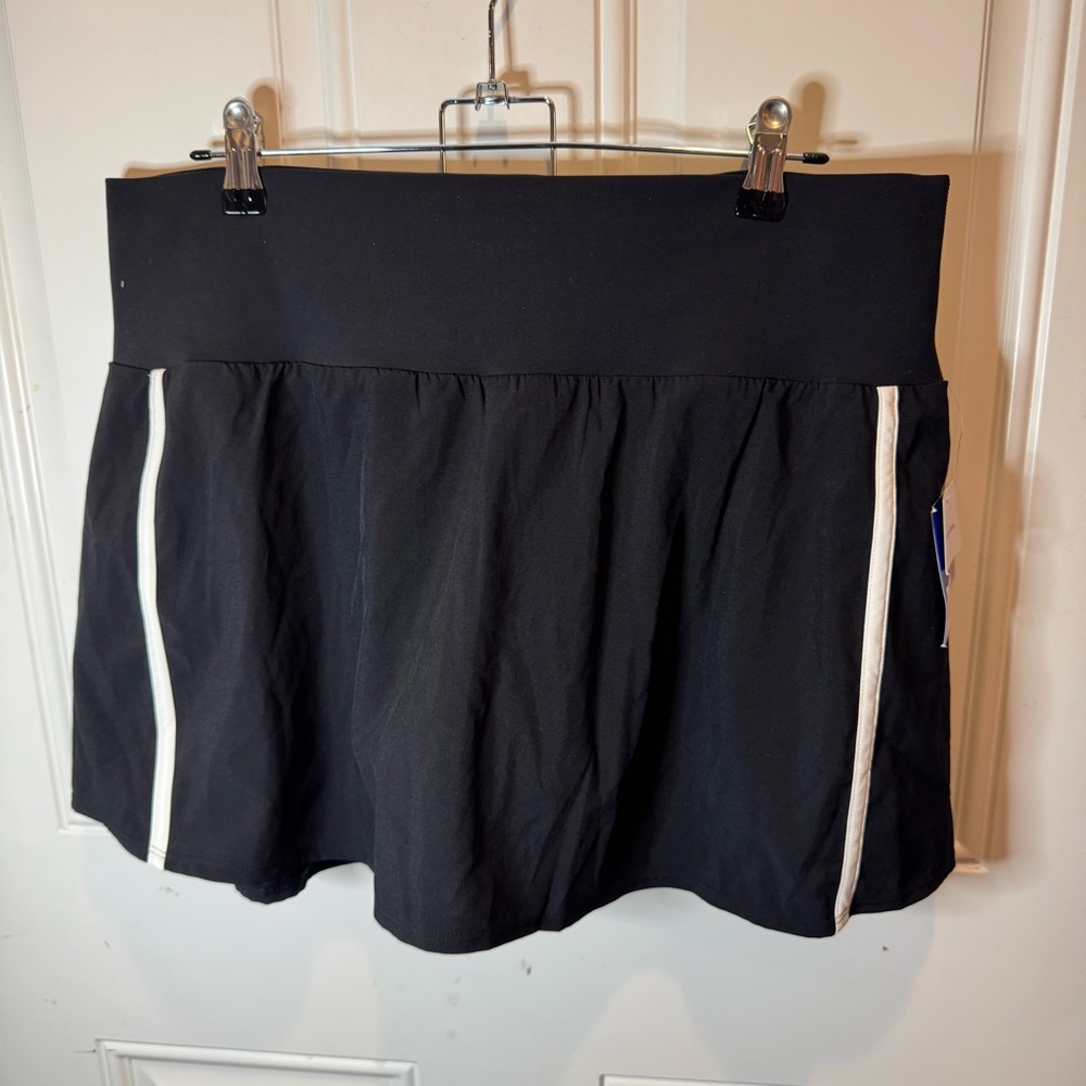 NWT Joy Lab JL JoyLab Skort Tennis Golf Performance Lined High Rise Black Onyx